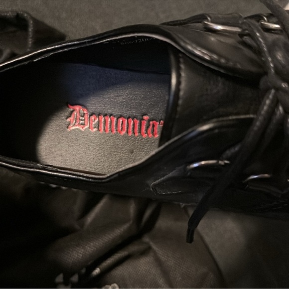 Demonia vintage Black Men's Loafers creeper preowned - Picture 8 of 13